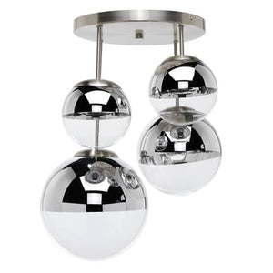 B-Ware Lindby Deckenleuchte Deckenlampe Ravena Kugeln klar chrom nickel matt E27 LED