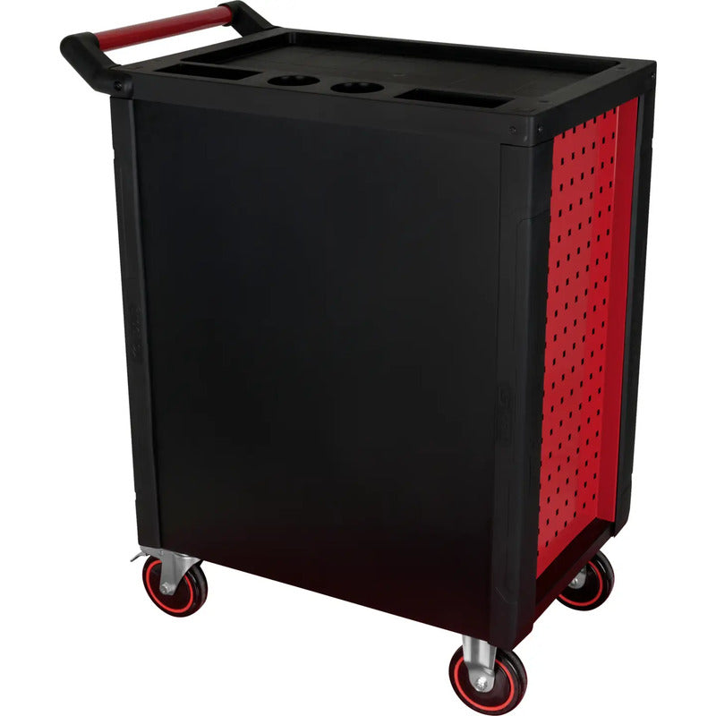 KS Tools Werkstattwagen Stahlblech 7 Schubladen schwarz rot 350kg Traglast - 4042146683019