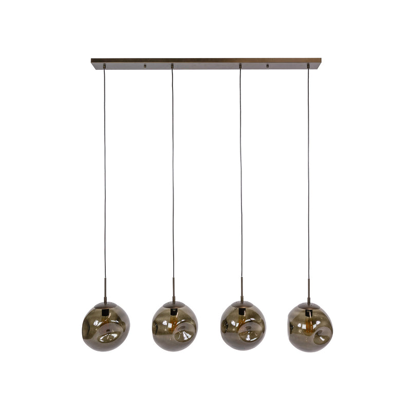 Hängeleuchte Stellar LED Pendelleuchte dimmbar 4-flammig braun 130cm E27 IP20 - 8713244174575