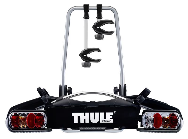 Thule Fahrradträger PKW 920 Euroway G2 Silber klappbar 2 Fahrräder 13-polig - 7313020067032