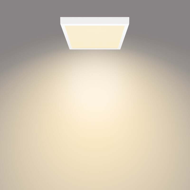 Philips Deckenleuchte Deckenlampe LED Slim Surface Weiß Quadrat Warmweiß 28 cm - 8719514328792