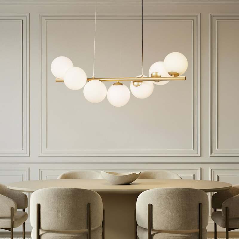 Lucande Hängeleuchte Isandro gold opal Deckenlampe Deckenleuchte SIEHE TEXT/FOTO - 4251911786439