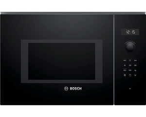 B-Ware Bosch Mikrowelle Ofen Einbau Küche Schwarz Edelstahl BEL554MB0 25 Liter Grill