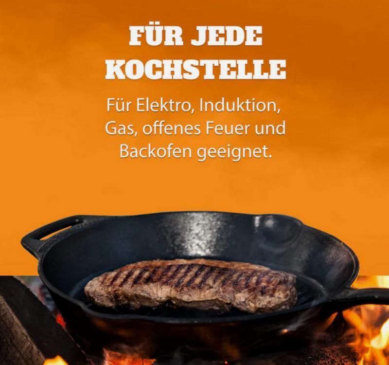 Petromax Pfanne Gusseisen FP25-T & FP30-T hitzebeständig vielseitig schwarz - 4250435701249