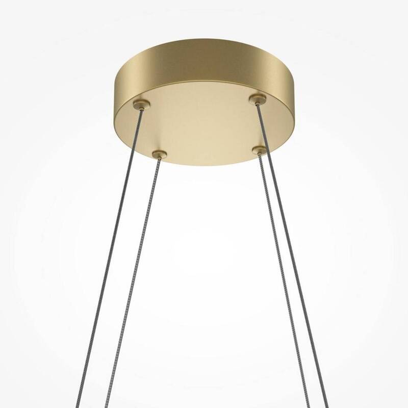 Maytoni LED Hängeleuchte Pendelleuchte Halo messing weiß Aluminium dimmbar - 4099776065067