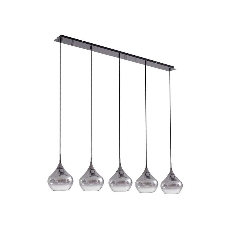 Lucande Hängeleuchte Jarven 5-flammig schwarz LED Deckenlampe Lampe Leuchte - 4251911791570