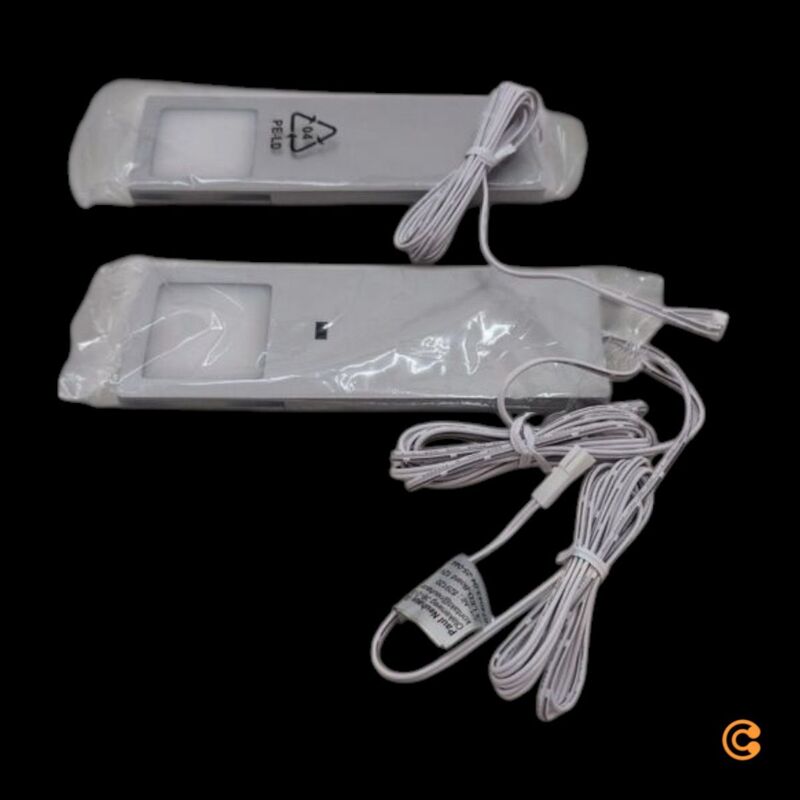 LED Möbelleuchte Helena 19cm Aluminium 2er Set mit Sensor und Schalter warmweiß - 4012248291207