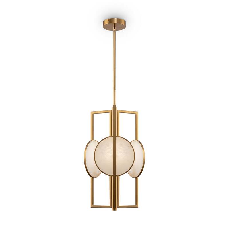 Maytoni Hängeleuchte Pendelleuchte gold 3-flammig dimmbar Leuchte 51cm Ø30,5cm - 4251110028125