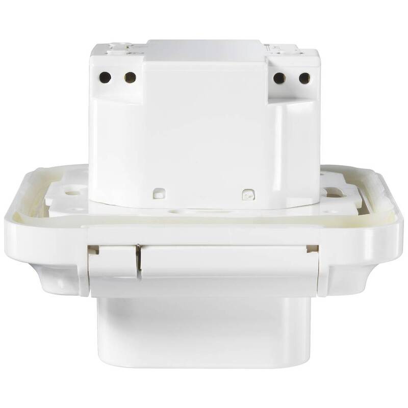 SYGONIX IP44 Unterputz-Fehlerstrom-Sicherheitssteckdose 3600 W 16 A Weiß - 4064161260242