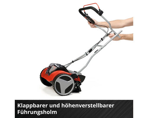 Einhell Akku Rasenmäher GE-HM 18/38 Li Mäher Handrasenmäher ohne Akku rot - 4006825641639