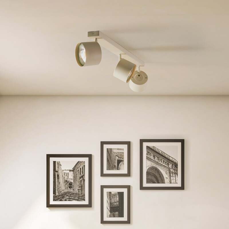 Deckenspot Chloe Deckenleuchte Deckenlampe verstellbar 3-flg beige  SIEHE TEXT - 5902553235036