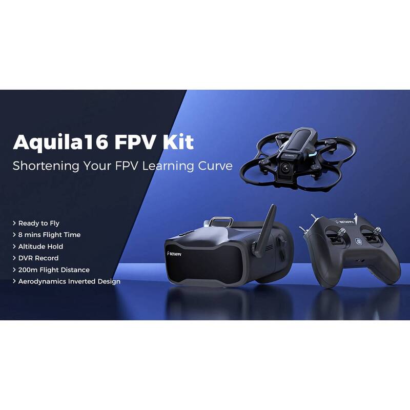 BETAFPV Race Copter Aquila16 FPV Kit Quadrocopter RtF FPV Racing 130mm 47g - 0735133999906