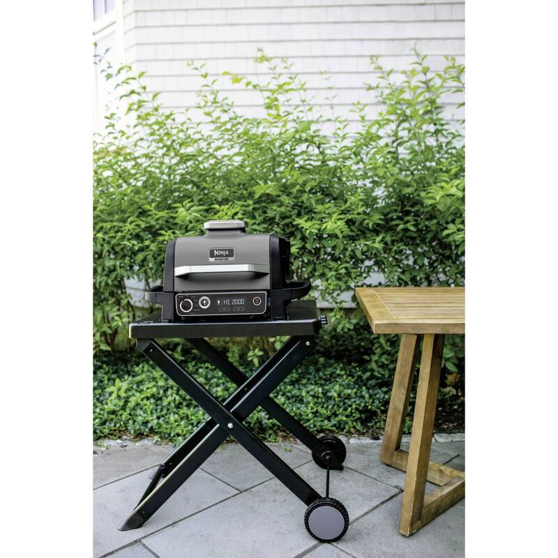 Ninja Grillgestell Stand Grillständer klappbar Schwarz für OG701 OG751 840x570mm - 0622356261586