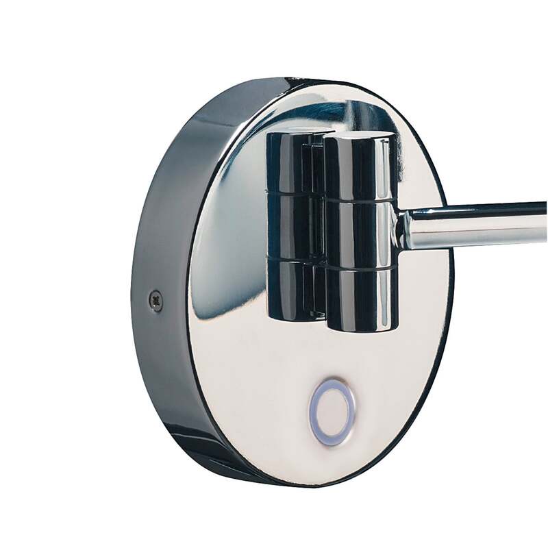 SLV Wandleuchte Wandlampe Maganda LED Touch-Schalter CCT chrom Ø21,6cm Licht - 4024163252218