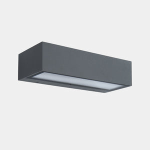 B-Ware LEDS-C4 Außenwandleuchte Gartenlampe Nemesis LED Wandleuchte grau IP65 19,5cm