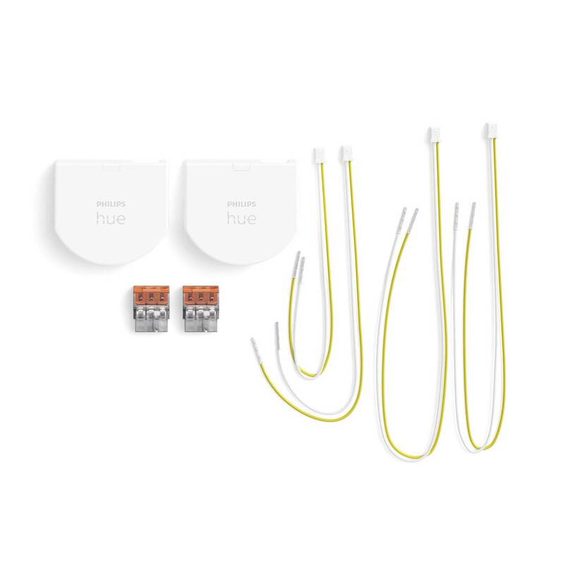 Philips Hue Wandschalter Modul 871951431802100 Wandschalter Lampe 2er Set Weiß - 8719514318021