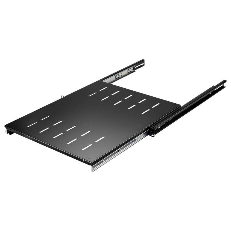 Renkforce Netzwerkschrank-Geräteboden 19 Zoll Ausziehbar 1 HE Schwarz RF-7112942 - 4064161501307
