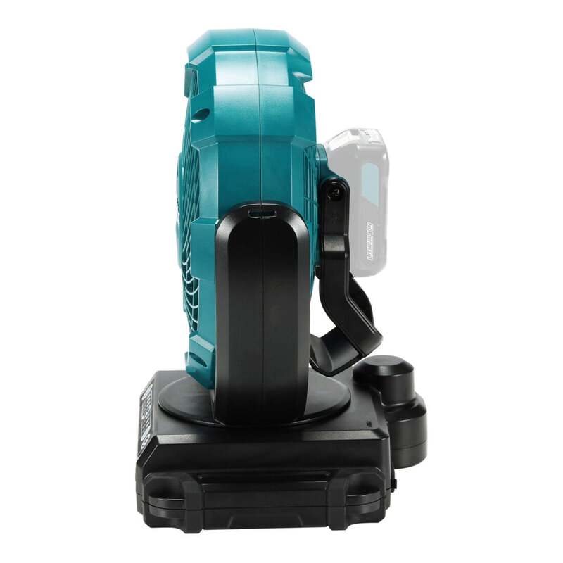Makita Akku-Lüfter Standventilator mit Oszillation 3 Stufen Kunststoff türkis - 0088381865005