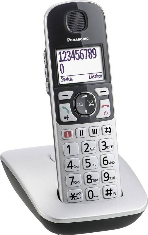 Panasonic KX-TGE510GS Schnurloses Seniorentelefon Mobil Beleuchtetes Display - 5025232871940
