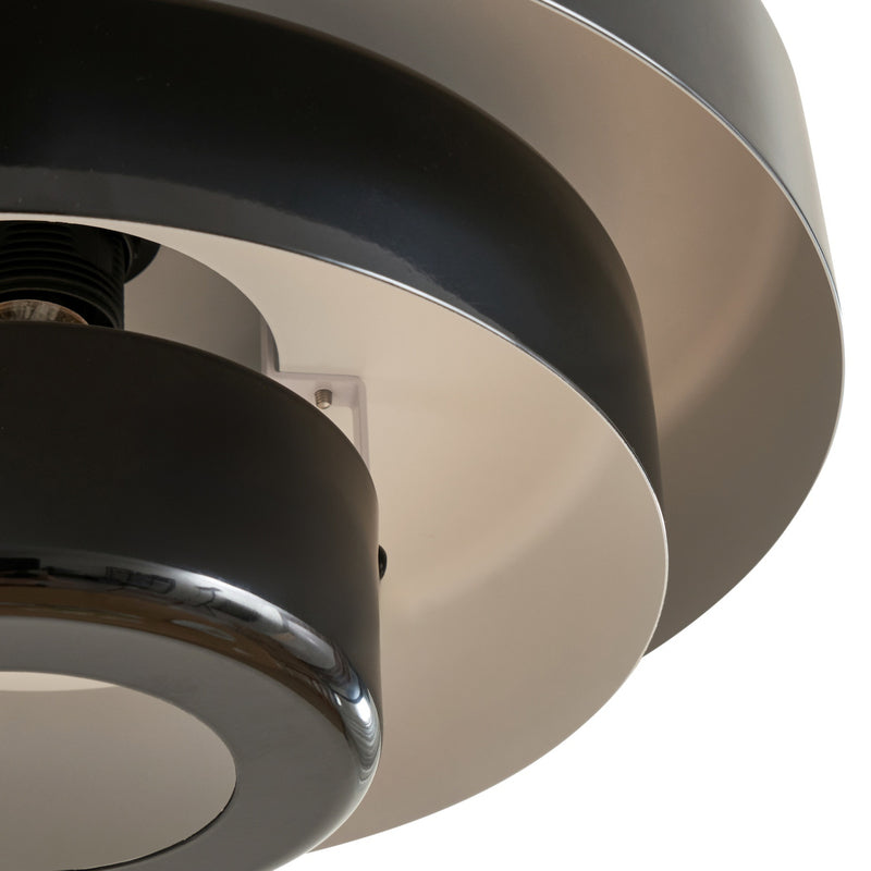 Lindby Hängeleuchte Pendelleuchte Tivra Deckenlampe Ø 35 cm E27 schwarz Metall - 4255830903564