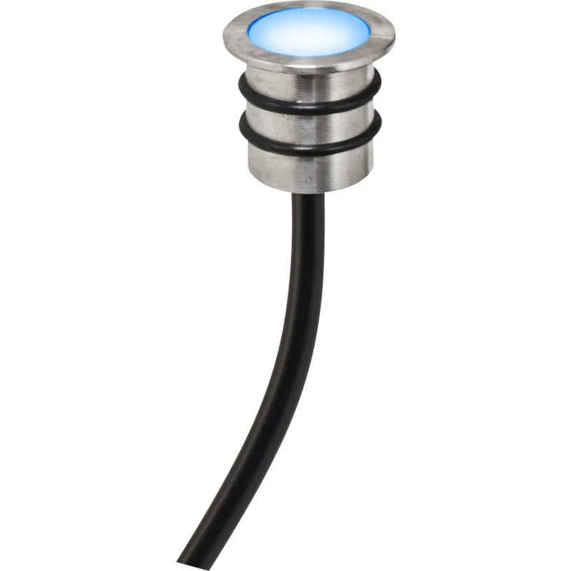 EVN Bodeneinbauleuchte LED dimmbar Edelstahl IP68 0.2W Lichtquelle blau 18mm - 4037293121033