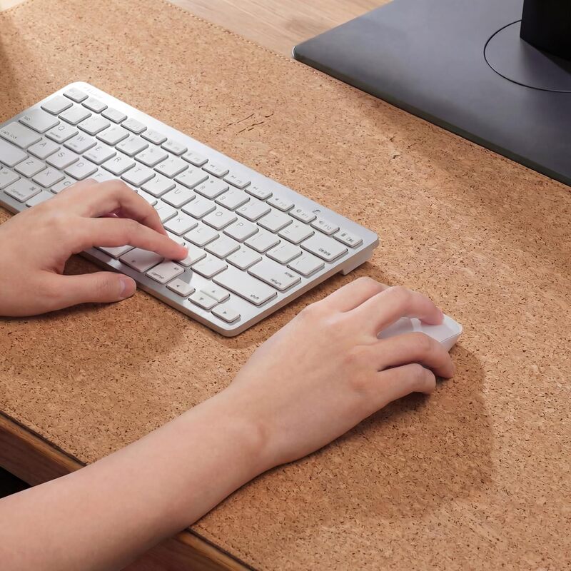 HJH OFFICE Schreibunterlage Schreibtischmatte Padflux Terra Kork Braun 80x40 cm - 4064323130987