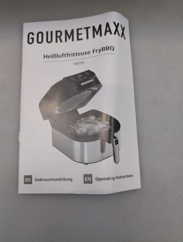 GourmetMaxx Heißluft-Fritteuse 5l 2000W Fritteuse Airfryer Grillfunktion Zubehör - 4067522092032