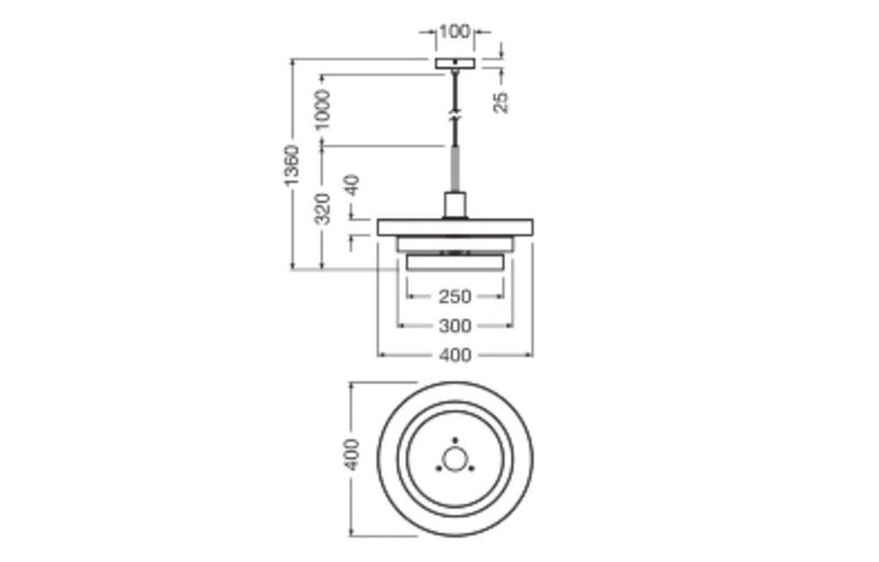 OSRAM Pendelleuchte Hängelampe Decor Layers E27 LED Grün Innenleuchte Ø 40 cm - 4099854460494