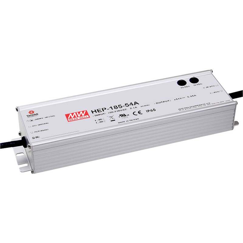 Mean Well Industrienetzteil HEP-185-48A 185W 48V/DC 3.9A PFC geschlossen 1150g - 4711287433226