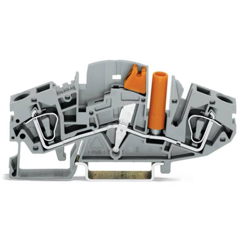 WAGO Trennklemme Verbindungsklemme 282-811 Zugfeder Belegung L Grau 8 mm 20 St - 4044918960809