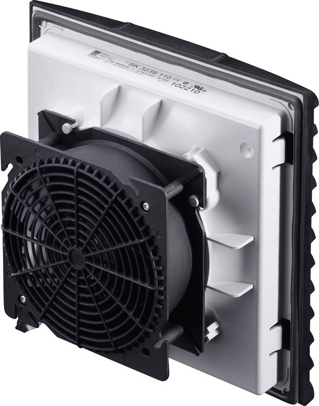 Rittal Filterlüfter 105 m³/h 230 V Grau 204x204x24 mm 1 St. - 4028177663473
