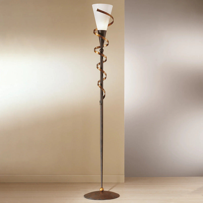Kögl Stehleuchte Lampe Leuchte goldener Spirale Rost Gold Metall SIEHE TEXT/FOTO - 4040766190177