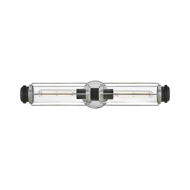 HINKLEY Wandleuchte Wandlampe Masthead LED 2-flammig dimmbar chrom 61cm IP44 - 5024005012252