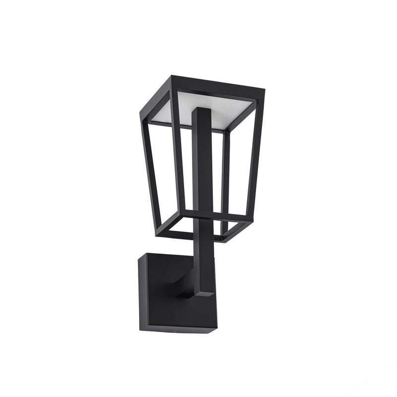 Lucande Außenwandleuchte Lynx LED Gartenlampe Wandleuchte schwarz 35,5cm IP44 - 4255830915727