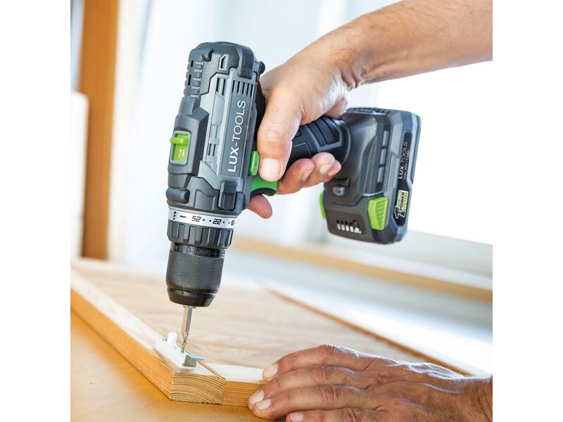 LUX-TOOLS Akku-Maschinen-Set 3-in-1 A-BS-20 A-ST-20 A-WS-20/115A mit Tasche 20V - 4007873805981