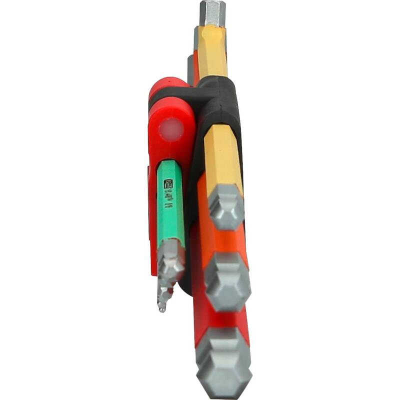 KS Tools Winkelschraubendreher Innen-Sechskant Set 1/16-3/16 Zoll 8 Teile - 4042146792230