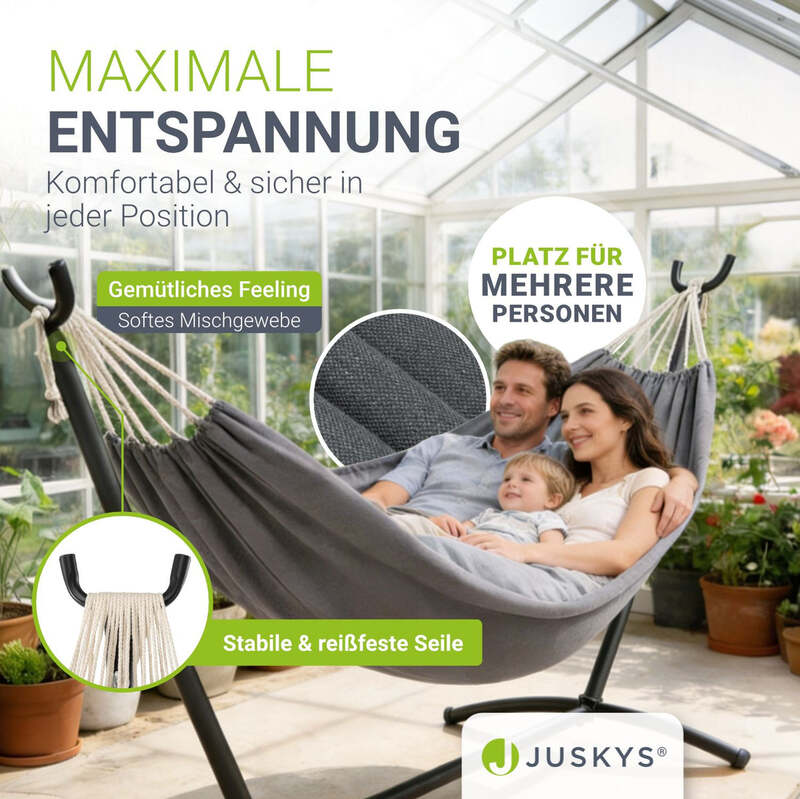 Hängematte Paya Mobile Hängematte mit Tragetasche für Innen und Außen 190x150 cm - 4262437181769