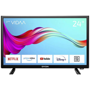 Dyon SMART 24 VX LED-TV 60cm DVB-T2 DVB-C DVB-S2 HD ready Smart TV WLAN Schwarz