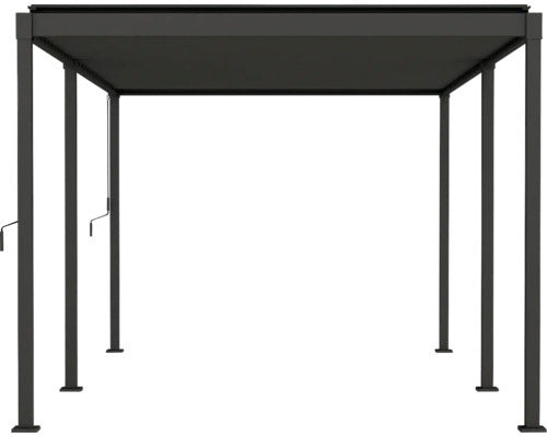 Mirador Pergola Gartenpavillon Stahl-Pergola anthrazit 300x500cm Lamellendach - 4306516776962