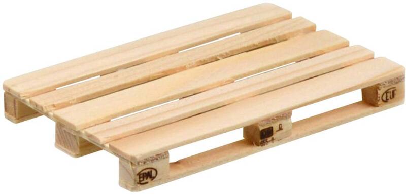 Carson Modellsport 500907608 1:14 Euro-Palette Modellbau Echtholz 25 STÜCK - 4005299002632