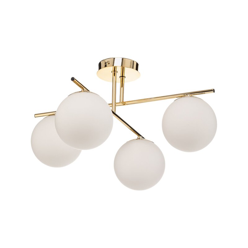 Domiluce Aurora Deckenleuchte Lampe gold Glas E14 4-flammig SIEHE TEXT/FOTO - 11811126002788