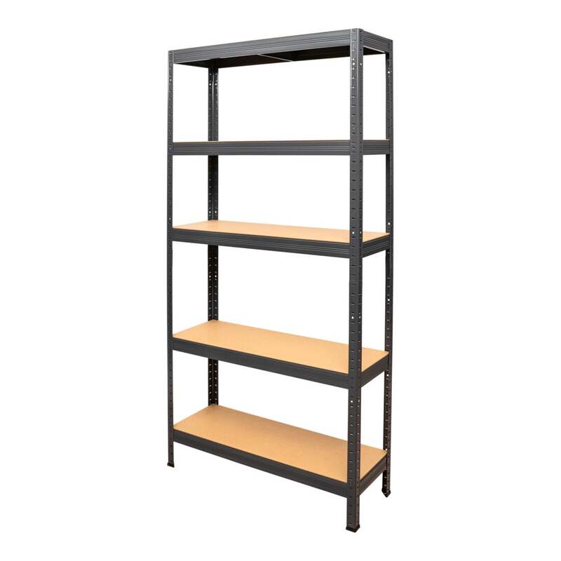 Stier Steck-Fachbodenregal Lagerregal 350kg Tragkraft 5 Böden 1800x900x300mm - 4251709633075