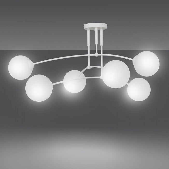 Deckenleuchte Pregos 6 sechsflammig in Weiß Deckenlampe Lampe SIEHE TEXT/FOTO - 5901738917095