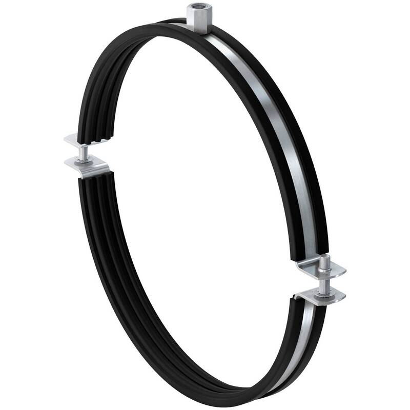 Fischer Lüftungskanalschelle LGS 710 Schalldämmeinlage Stahl M8 M10 1 Stück - 4048962301366