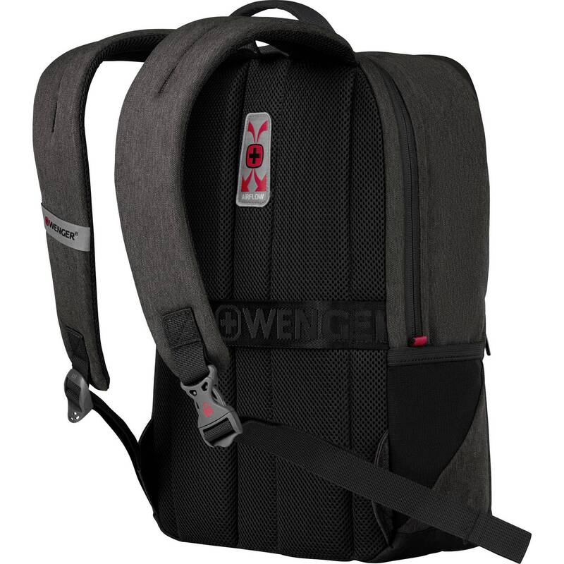 Wenger Notebook Rucksack MX Reload grau für 25,4cm Laptop mit Check-in Fach - 7613329114490