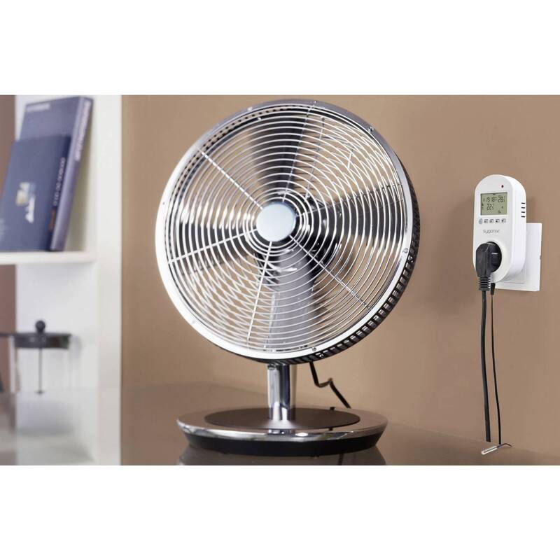 Sygonix Universalthermostat Zwischenstecker Wochenprogramm 1-70°C Tuya weiß 193g - 4064161478838
