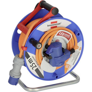 B-Ware Brennenstuhl Camping-Kabeltrommel 25m CEE-Stecker 16A 3polig orange IP44 6,68kg