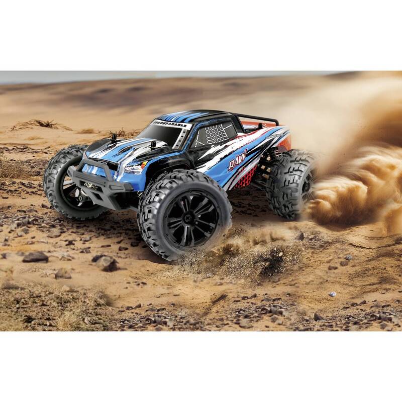 Reely RC Modellauto Elektro Monstertruck 1:14 Allradantrieb 35 km/h Blau RtR - 4064161189697
