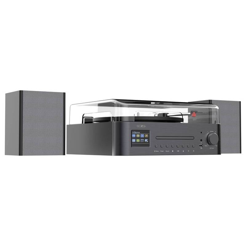 Reflexion HiFi-Tuner DAB+ CD-Player Bluetooth Schwarz elegant 379x329x160mm - 4260664982210