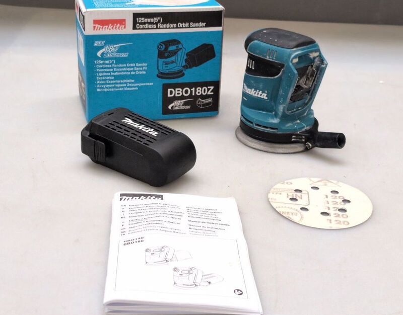 Makita Akku-Exzenterschleifer DBO180Z 18V Ø125mm Schleifmaschine ohne Akku 5kg - 88381658584